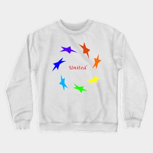 United in Rainbow Colours Crewneck Sweatshirt